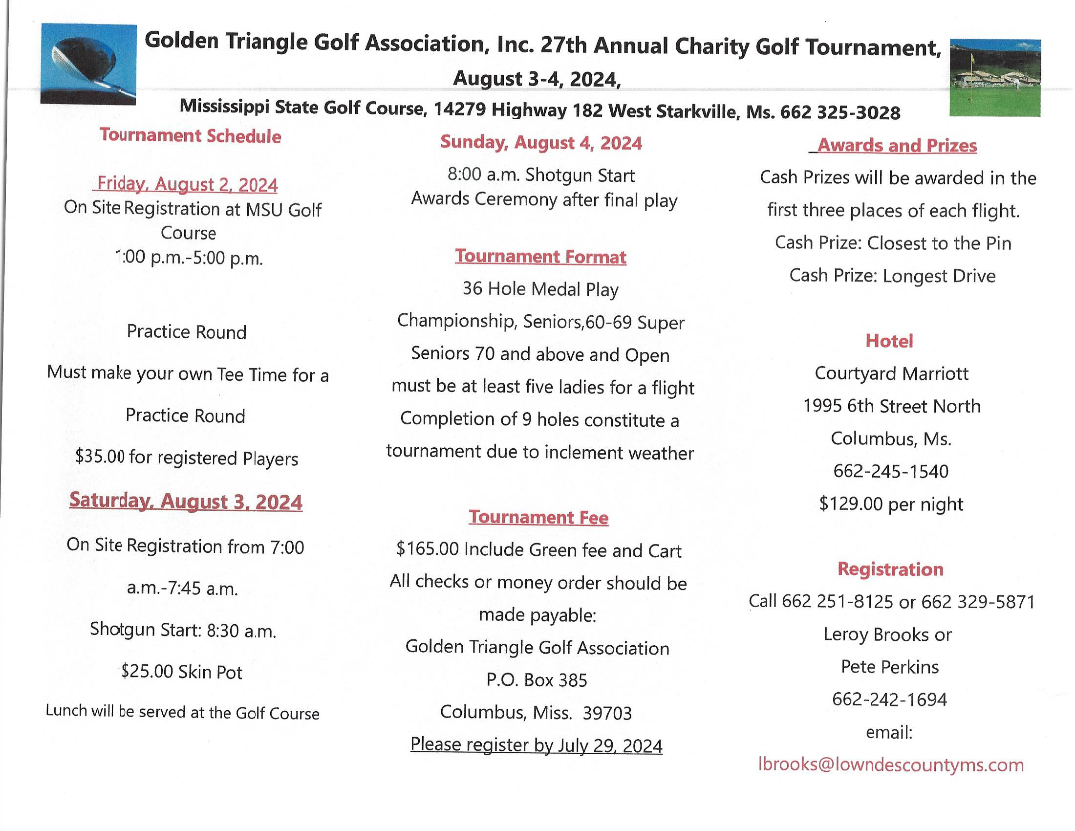 Welcome to The Golden Triangle Golf Association